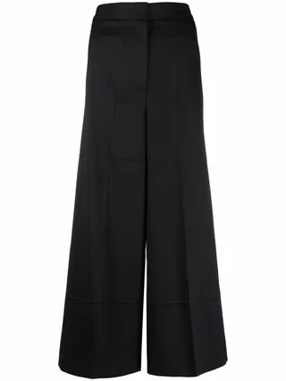 High-Waisted Wide Leg Trousers