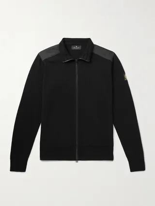 Kelby Merino Wool Zip-Up Sweater