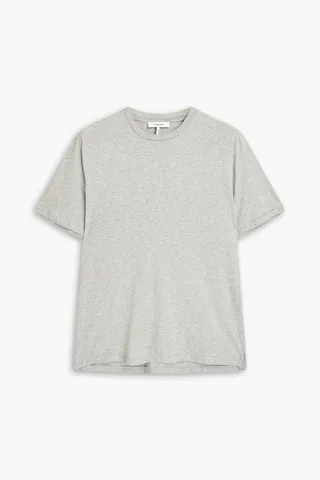 Mélange cotton-jersey T-shirt