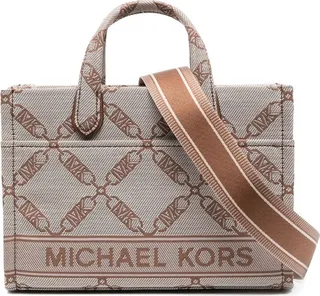 MICHAEL MICHAEL KORS- Gigi Small Logo Jacquard Messenger Bag