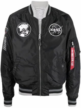 NASA badge bomber jacket