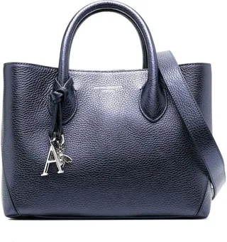 London leather midi tote bag