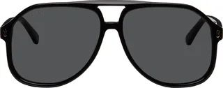 Gucci Black Aviator Sunglasses