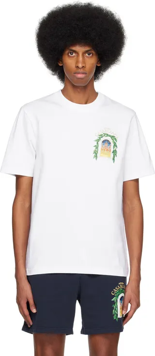 Casablanca White Casablanca Avenida T-Shirt