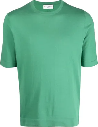 plain short-sleeve cotton T-shirt