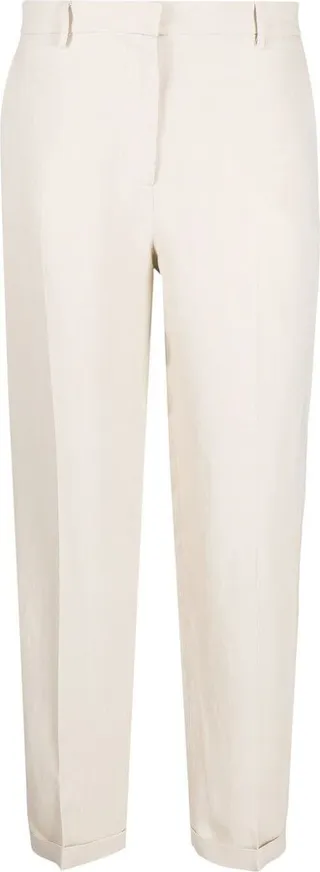 Straight-Cut Leg Trousers