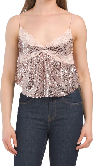 Right Rhythm Sequin Cami