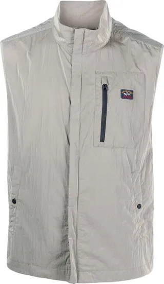 Zipped High Neck Gilet