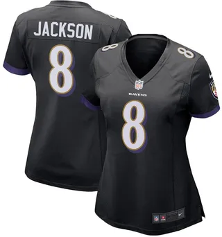 Women's Nike Lamar Jackson Black Baltimore Ravens Game Jersey
