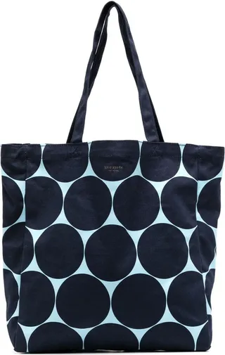 Polka Dot Print Tote Bag