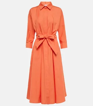 Flavio cotton poplin shirt dress