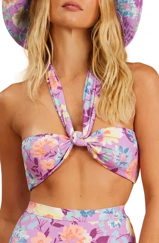 x The Salty Blonde Halley's Garden Halter Neck Bikini Top