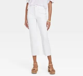 Women's High-Rise Bootcut Jeans - Universal Thread™ White 00
