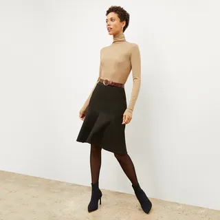 Axam Turtleneck - Ribbed Pima Cotton - Camel