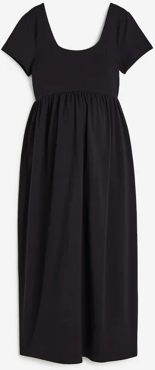 MAMA Square-neck Jersey Dress