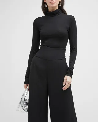 Second-Skin Turtleneck Top