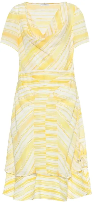 Lucia striped silk dress