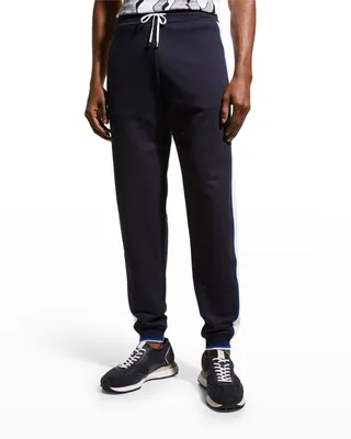 Men's Pantalone Side Stripe Logo Joggers