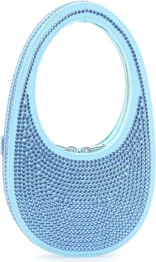 Coperni Embellished Denim Mini Swipe Bag