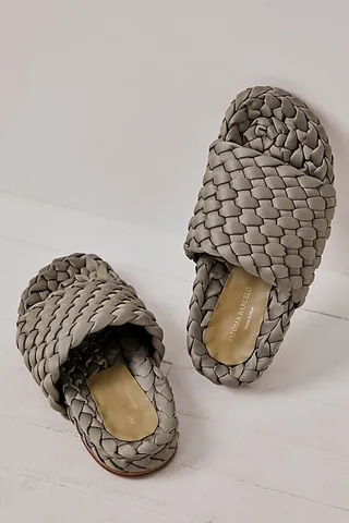 Lise Satin Slide Sandals by Paloma Barcelo at Free People