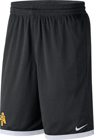 North Caorlina A&T Nike Men's College Mesh Shorts in Black
