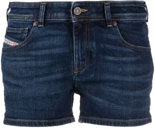 Straight-Leg Denim Shorts