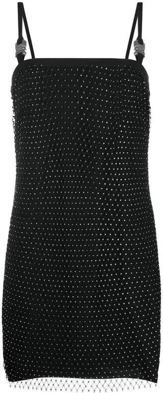 Crystal-Embellished Slip Dress