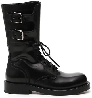 Dolce & Gabbana Buckle-Detailed Combat Boots