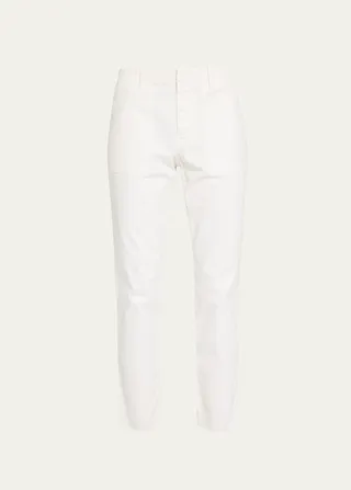 Jenna Cropped Raw-Edge Pants