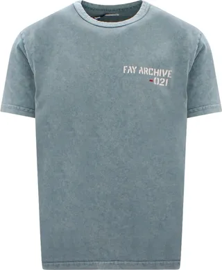 Cotton t-shirt with washed-out effect