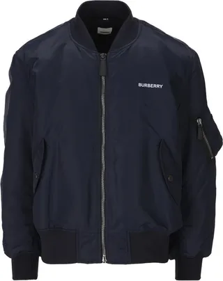 Burberry Logo-Printed Zipped Bomber Jacket