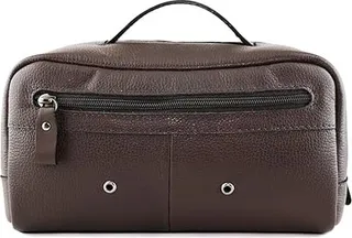 MARC JOSEPH NEW YORK Large Toiletry bag (Mocha Grainy Calf) Handbags