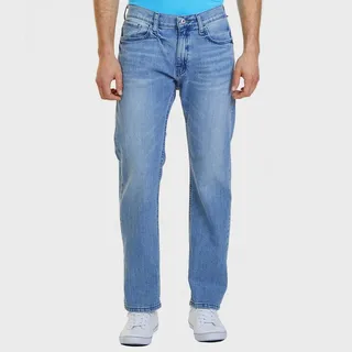 Nautica Mens Big & Tall 5-Pocket Relaxed Fit Jeans With Straight Leg