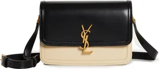 Medium Solferino Two-Tone Calfskin Shoulder Bag