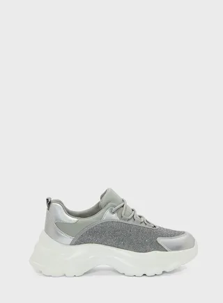 Mixed Material Sneaker