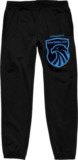Harry Potter House of Ravenclaw Crest Men�’s Black Graphic Joggers-XXL