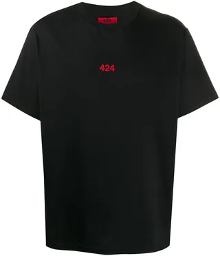 logo-embroidered short-sleeved T-shirt