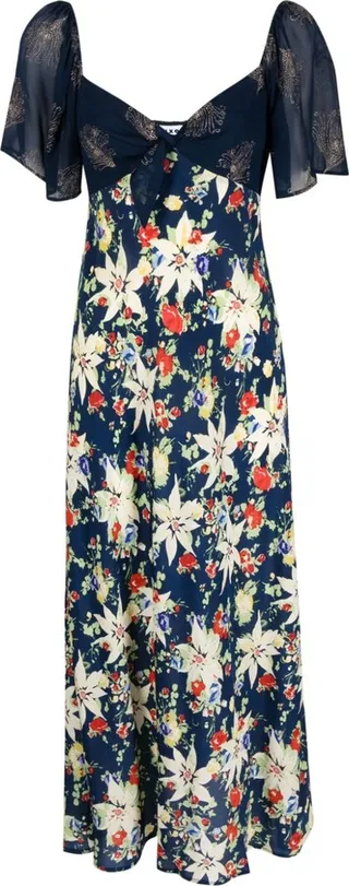 Floral-Print Midi Dress