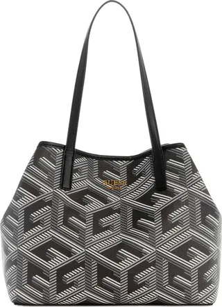 Guess Vikky Oversized G-Cube Monogram Medium Tote