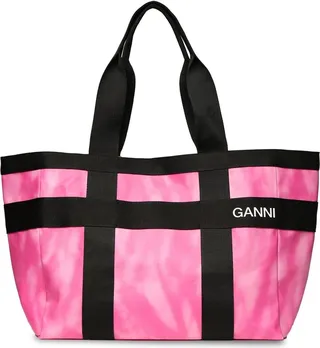 Printed coated canvas tote bag