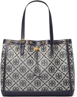 T Monogram Jacquard Large Tote