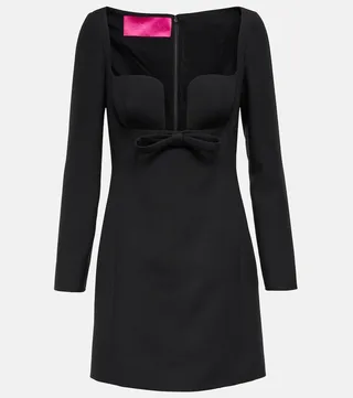 Crepe couture minidress