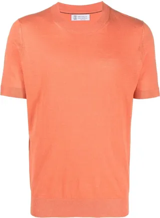 fine-knit T-shirt