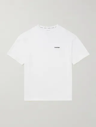 Modern Logo-Embroidered Cotton-Blend Jersey T-Shirt
