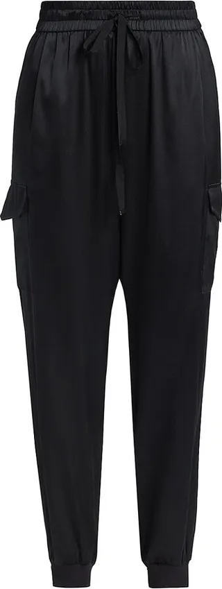 Elsie Silk Cargo Joggers