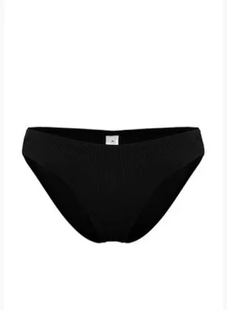 Black Textured Bikini Bottoms TBESS24BA00073
