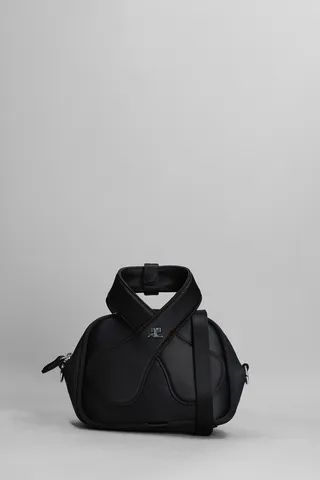 Hand Bag In Black Synthetic Fibers