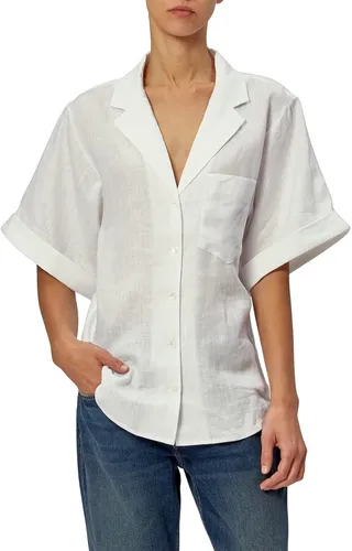 Celeme Button-Down Linen Gauze Shirt