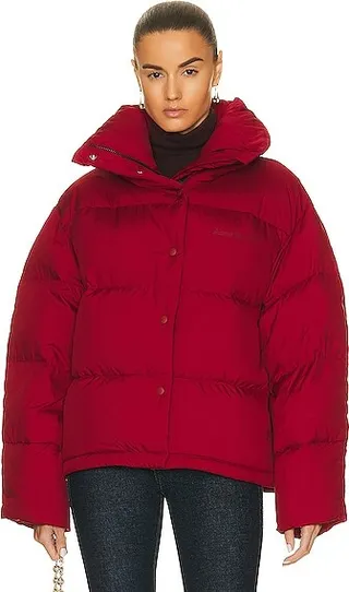 Acne Studios Puffer Jacket in Red