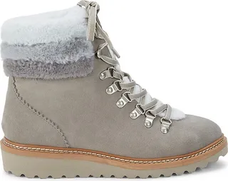Evita Suede & Faux Fur-Trim Boots